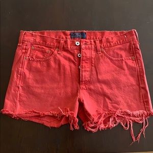 Lucky Brand Red Denim Shorts